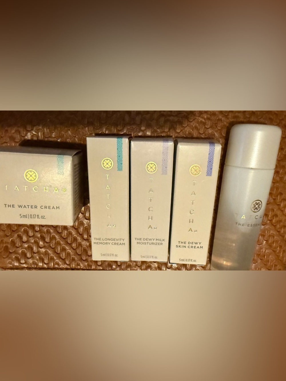 Tatcha The Water Cream Mini Skincare Matcha in Pearl White & Gold Starter Ritual